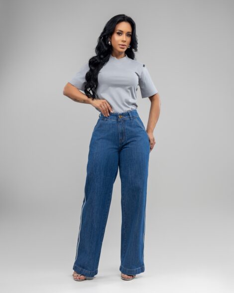 T-shirt Feminina Gola Alta Bruna – 9281